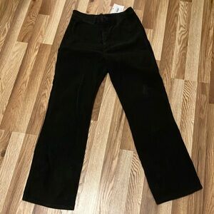 Black Corduroy “Melody” High-Rise Pants